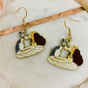 Lady & the Tramp Earrings for Sensitive Ears NWT